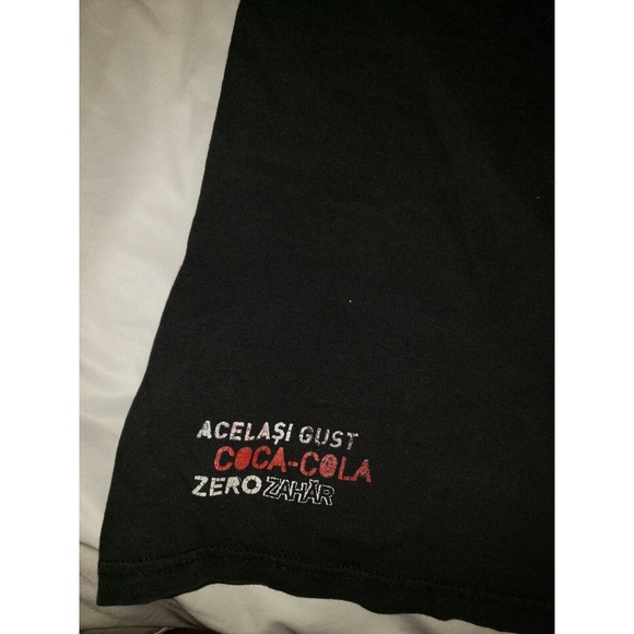 Coca-Cola Coke T-Shirt Size Small Zero Logo Loco Black Romania - Picture 4 of 5